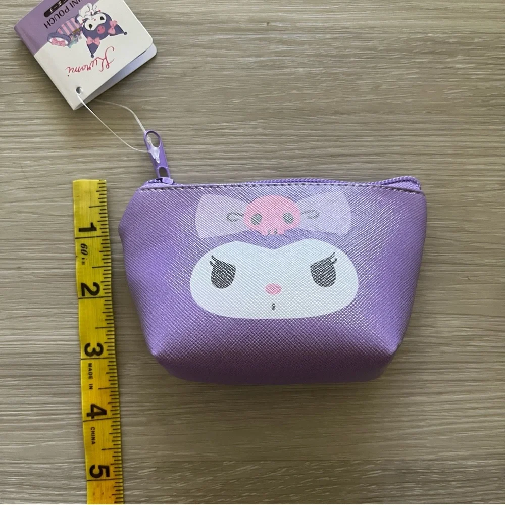 Sanrio Kuromi Faux Leather Coin Pouch Purse NWT